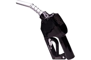 BORRITT Black 3/4'' inch NPT Automatic Shut-Off Fuel Nozzle Fuel Refilling Tool Perfect For Gas Stations,Industry,Transportation Used for diesel,gasoline,kerosen(13/16"Spout Max Flow Rate 16 GPM)