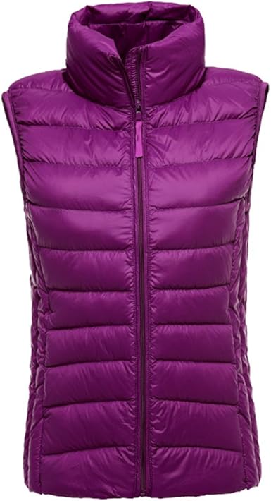 doudoune sans manche violette