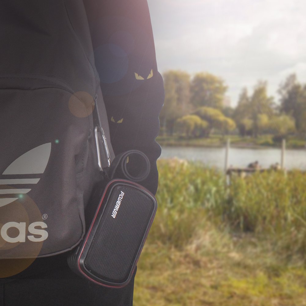 IPX6 Waterproof Bluetooth Speaker with Walkie Talkie, Three Channels Walkie-Talkie Function for Camping Hiking Hunting Travelling Communication Waterproof Bluetooth Speaker (2pcs Pack)