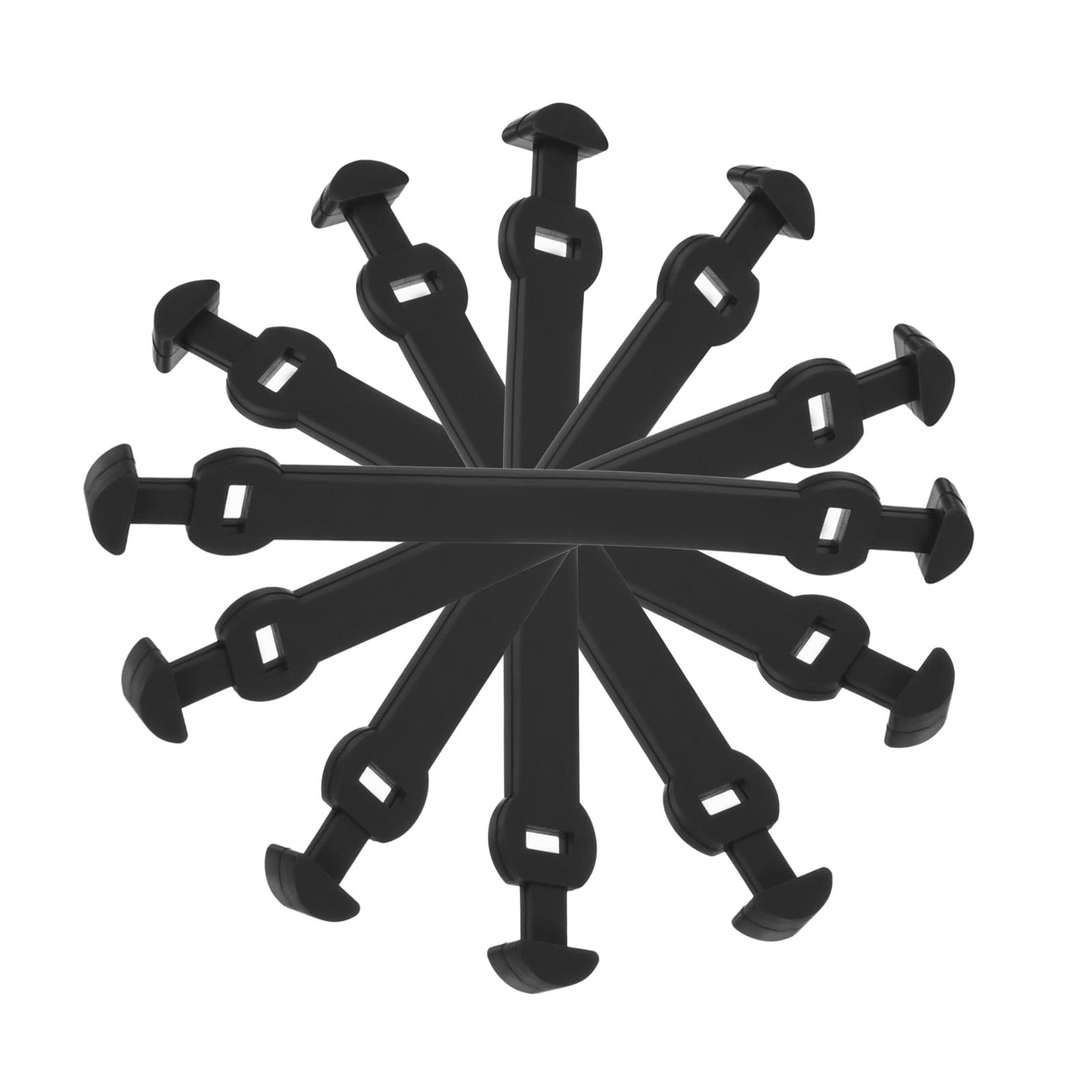 PATIKIL Tennis Vibration Dampeners, 6 Pack Silicone Racquet Shock Absorber Racket String Damping, Black