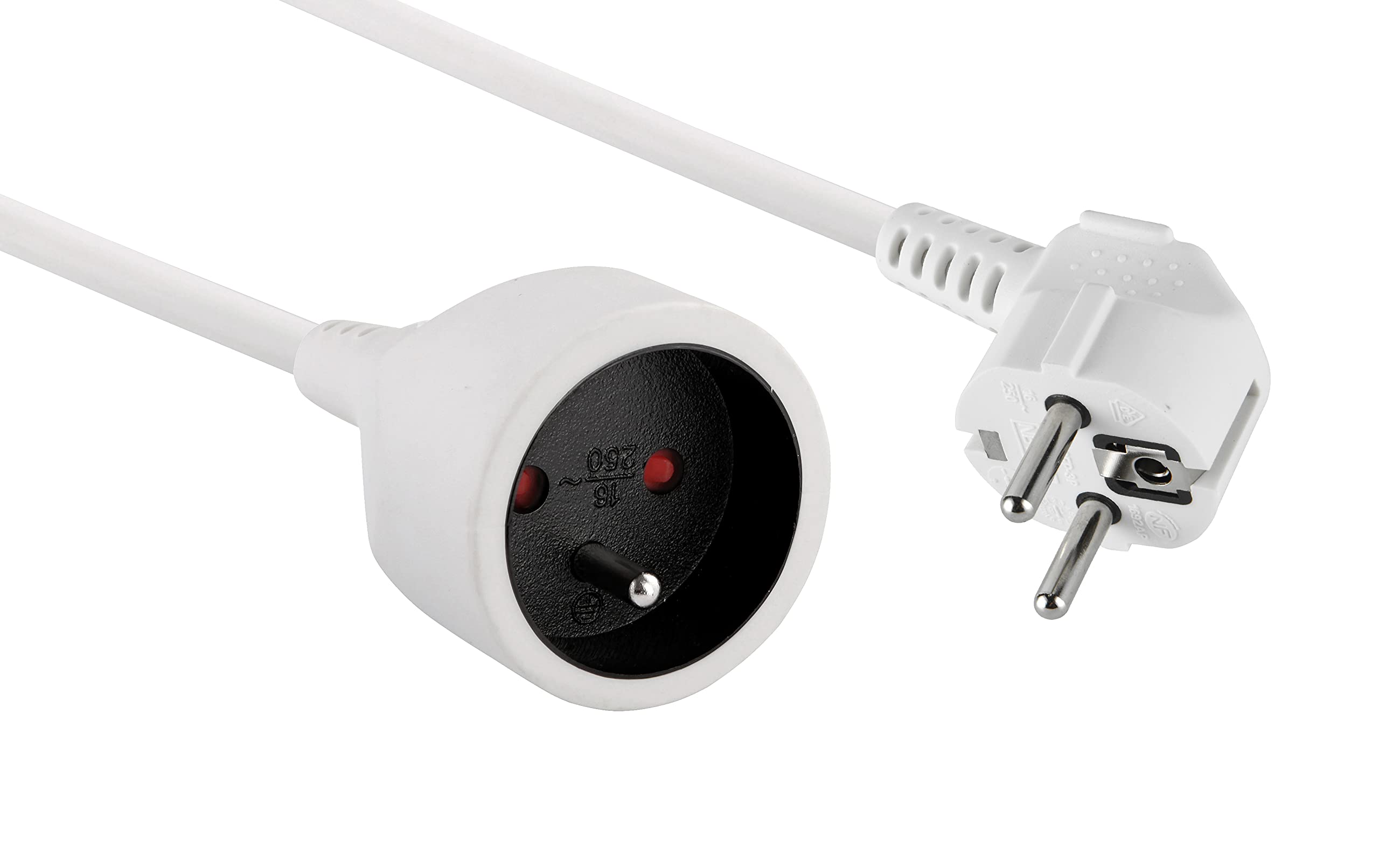 Electraline 10148022J Extension Cable 3 m White — image 1