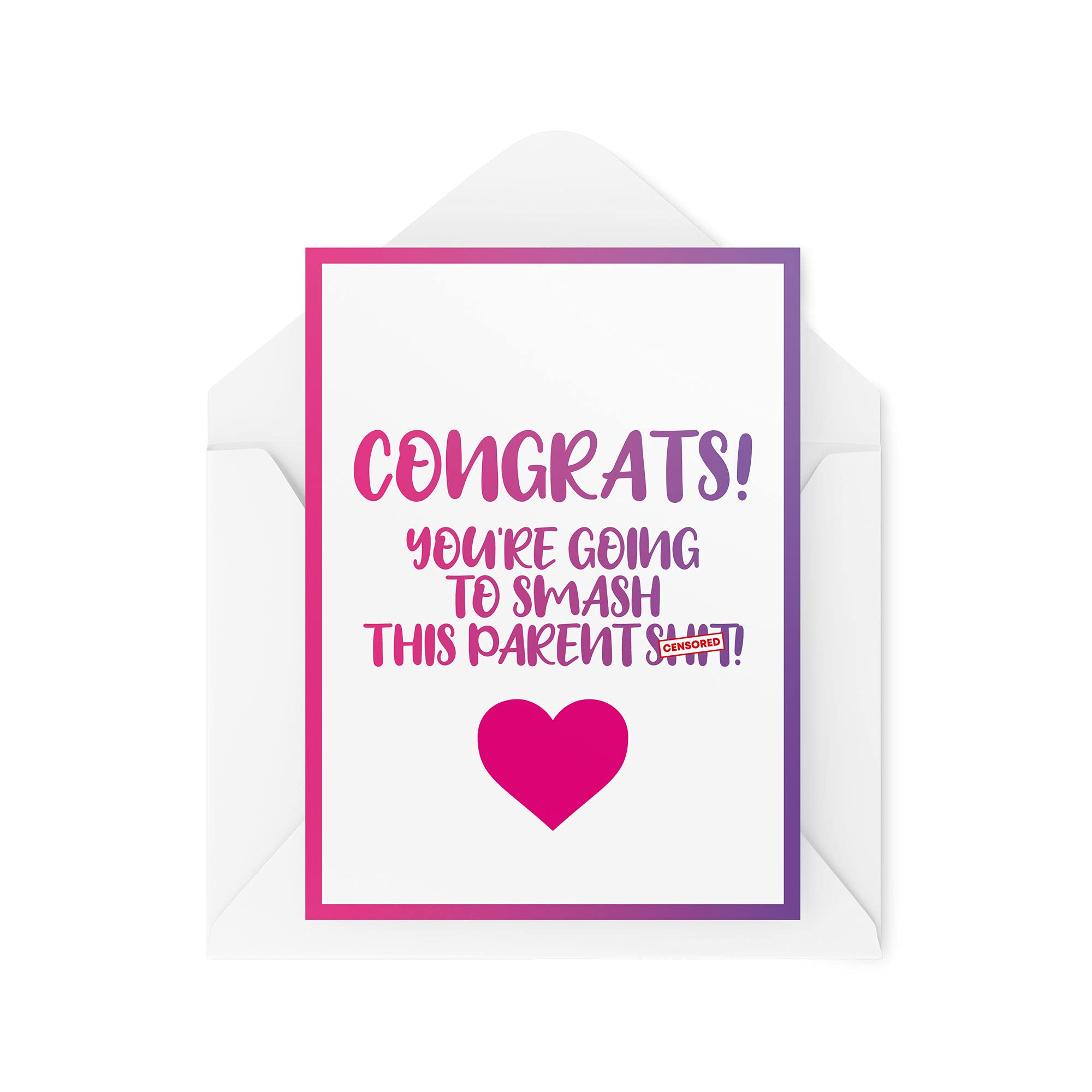 Pregnancy Cards New Parents Card Congrats You're Going To Smash This Parent Sh*t Mummy Daddy for Him for Her Best Friend CBH517