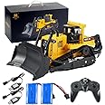 AOFT TECHNOLOGY HUINA 1554 1/16 Scale Remote Control Bulldozer 2.4GHz 11CH RC Construction Vehicle with Lights & Sound Toy Electric Toys for Kids 6+ Years Old