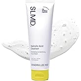 SLMD by Dr. Pimple Popper - Salicylic Acid Cleanser (4 fl oz) Exfoliating Gel Cleanser Face Wash Acne-Prone Skin - Face Wash Helps Reduce the Appearance of Blackheads & Whiteheads
