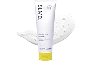 SLMD by Dr. Pimple Popper - Salicylic Acid Cleanser (4 fl oz) Exfoliating Gel Cleanser Face Wash Acne-Prone Skin - Face Wash Helps Reduce the Appearance of Blackheads & Whiteheads