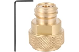 USONLINE911 Replacements for SodaStream CO2 Tank Paintball Canister Refill Adapter C02 Conversion - Polished Brass