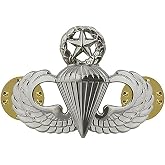 Parachutist Miniature Size Qualification Brite Dress Badge