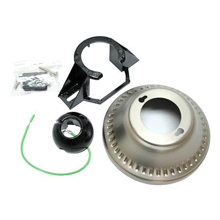 Ceiling Fan Cathedral Canopy Kit In Antique Brass Color Brushed