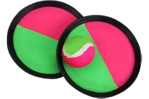 Thonlai Toss Catch Paddle Ball Game, Rubber Throwing Catching Ball for Kids with Hand Band, Outdoor Parent Child Toy for Gard
