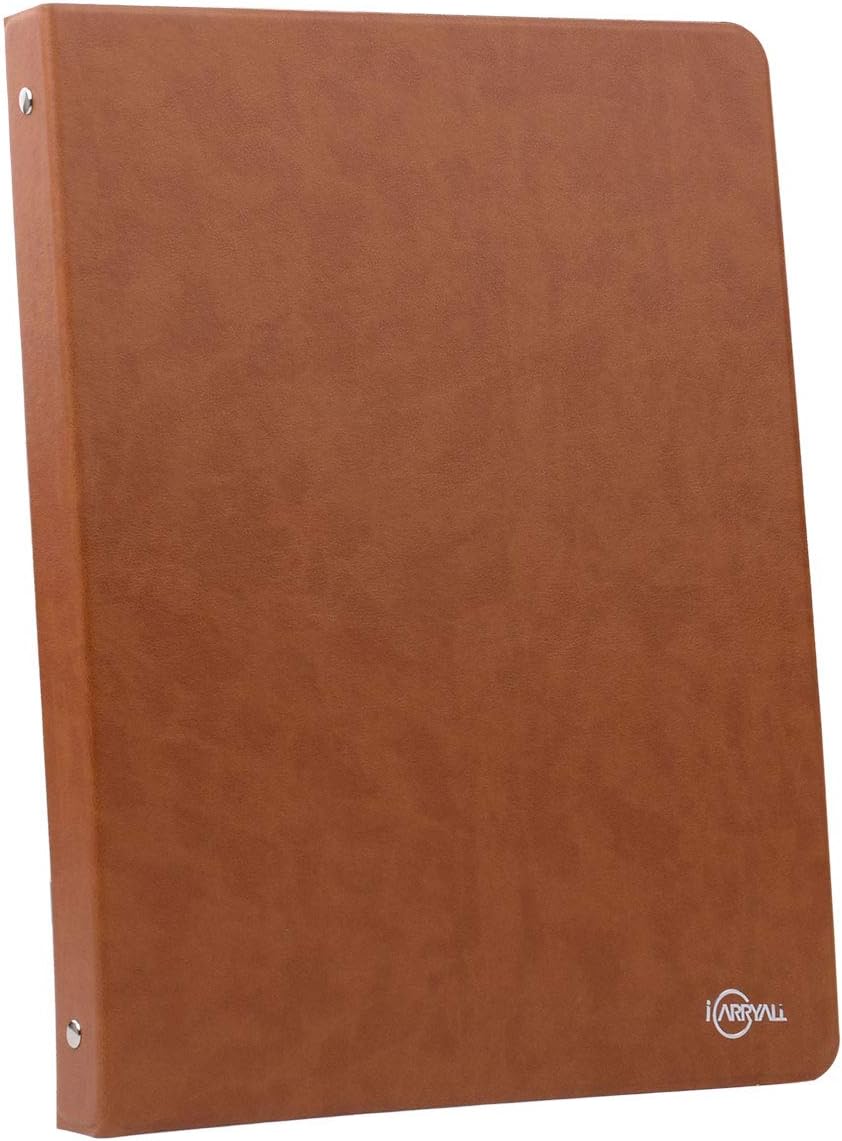 Binder Portfolio Organizer with Color File Folders, Business and Interview Padfolio with 3-Ring Binder, Clipboard : Office Products