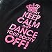Gia-Mia Dance Big Girls Don't Stay Calm Tank, Black, Large
