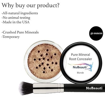 Buy Root Concealer Touch Up Powder All Natural Crushed Minerals With Brush Fast And Easy Total Gray Hair Cover Up For Black Brown Auburn And Blonde Hair 30 Ounce