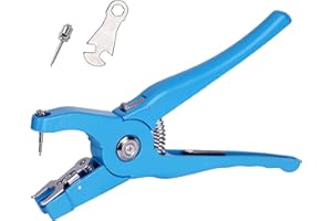 KHEARPSL Cattle Ear Tagger Universal Livestock Ear Tag Pliers Applicator for Cattle Cow Pig Sheep Goat Livestock(Blue)