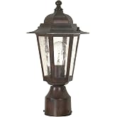 Nuvo Lighting 60/995 Traditional One Light Post Mount from Cornerstone Collection in Bronze/Dark Finish