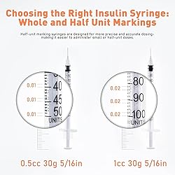 U-100 1ml 30 Gauge 5/16" Syringe, Individually