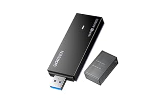 UGREEN AX1800 USB WiFi 6 Adapter for Desktop PC, WiFi Dongle with Dual Band 5GHz 1201Mbps, 2.4GHz 574Mbps, Wireless Network A