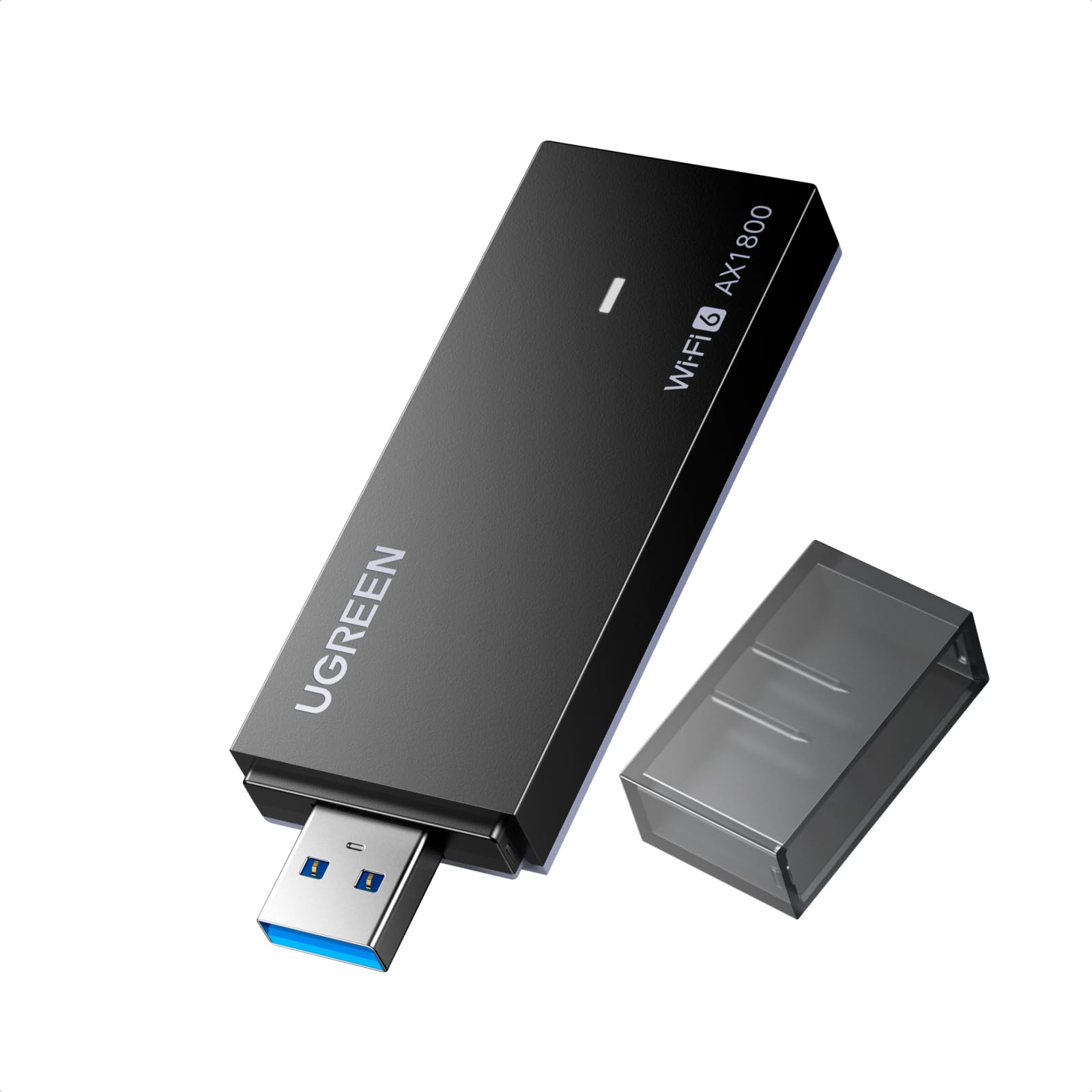 UGREEN WIFI 無線LAN 子機 Wi-Fi 6 USBアダプタ AX1800 1201Mbps + 574Mbps Windows 11/10対