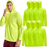 3PC or 6PC Men’s UPF 50+ Sun Protection Lightweight Long Sleeve Hoodie, Quick-Dry SPF UV Shirt for Outdoor Active Wear