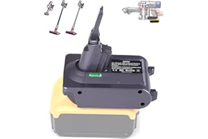 TPDL for Dyson V8 Battery Adapter for Dewalt 20V Battery Convert to for Dyson V8 Series Animal Absolute Fluffy Motohead Extra Trigger Car+boet Handheld Vacuum Converter (Only Fit for V8 Series)