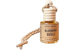 MLTD Candle Co. Blueberry Buckle, Hanging Car Air freshener, Hanging Car Air Fragrance Oil diffuser, Cute Car Air Freshener, Long Lasting Car Air Freshener Automobile Aromatherapy Diffuser Made In USA