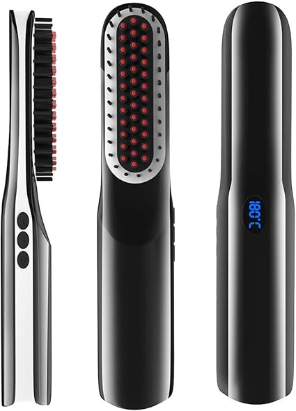 cordless heated beard brush