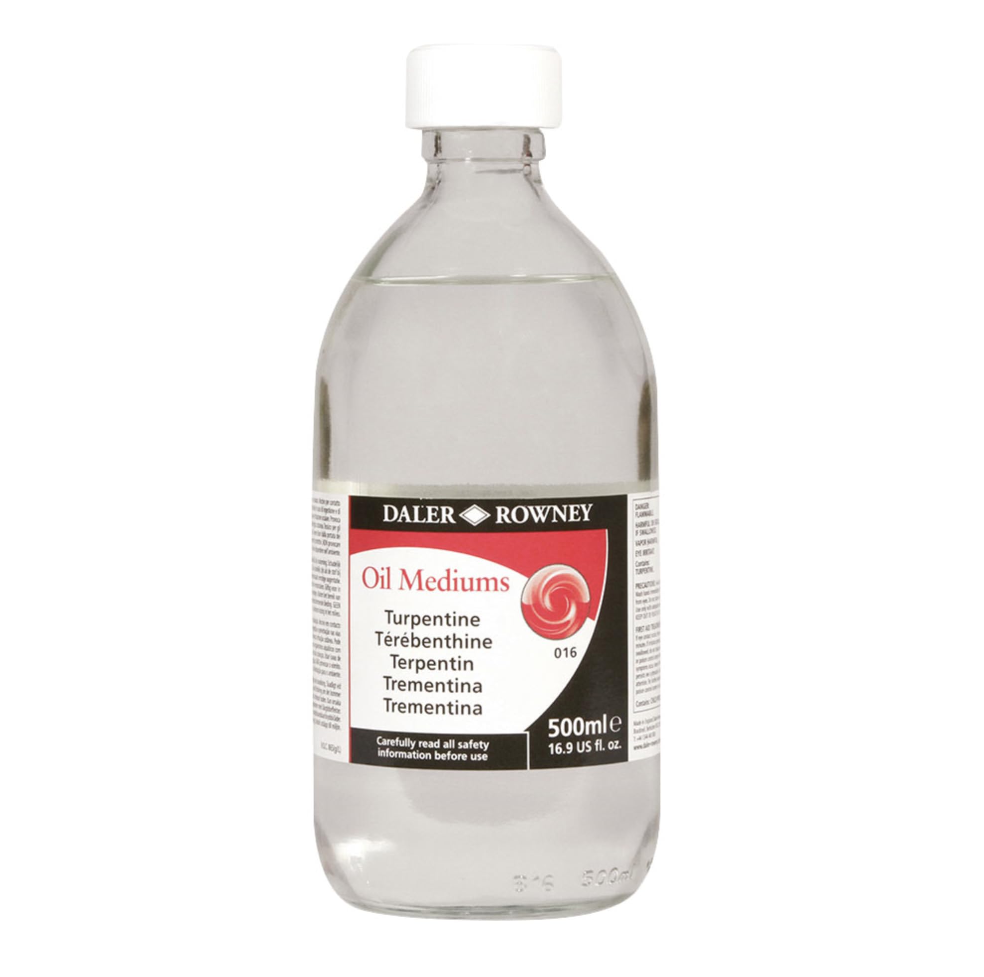 Daler-Rowney Georgian Oil Medium, Glass Jar, 16.91oz - 500 ml, Turpentine