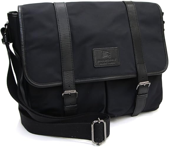 Amazon Burberry バーバリー ショルダーバッグ ブラックレーベル ブラック ナイロン 中古 黒 ボディバッグ メンズ メッセンジャー Burberry 並行輸入品 ボディバッグ ワンショルダー