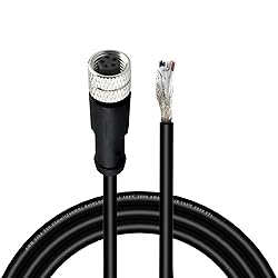 Lonlonty M8 Cable 5 Pin 6.5Ft/2M Female B Coding