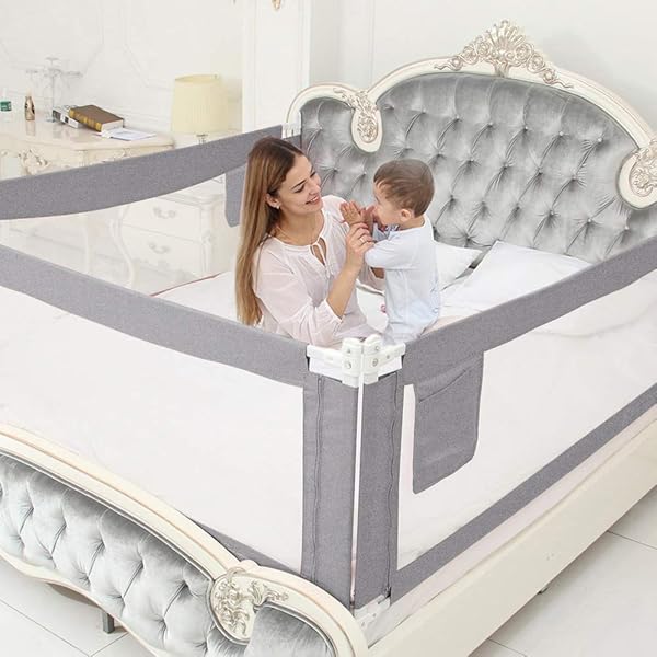 king size bed baby rails