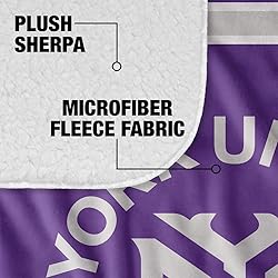 New York University Primary Logo Stripes Sherpa