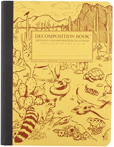 Desert Animals Decomposition Book: College-ruled Composition Notebook With 100% Post-consumer-waste Recycled Pages