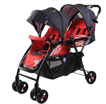 poussette double chariot