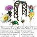 Mood Lab Fairy Garden - Figurines and Accessories Kit - Hand Painted Miniature Arch Set of 5 pcs for Outdoor or House Decor
