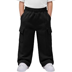 Custoneei Toddler Boys Sweatpants Cargo Pant | Uniform Pants, Baby Boys, Baggy, Cargo, Athletic, Joggers, Elastic Waist, Pull