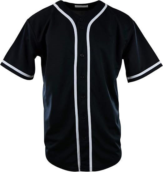 ChoiceApparel Mens Plain Solid Color Baseball Jersey Amazon.co.uk