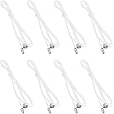 Sliverdew 8 Pack Pull Cord for Ceiling Switch Ceiling Fan Pull Chain Extender Light Pull Cord String with Connector Pull Chain Extension for Ceiling Fan Light Fixture Light Bulb