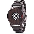 BOBO BIRD Mens Unique Fashion Classic Casual Retro Wooden Wood Watches Luxury Brand Quartz Wristwatches