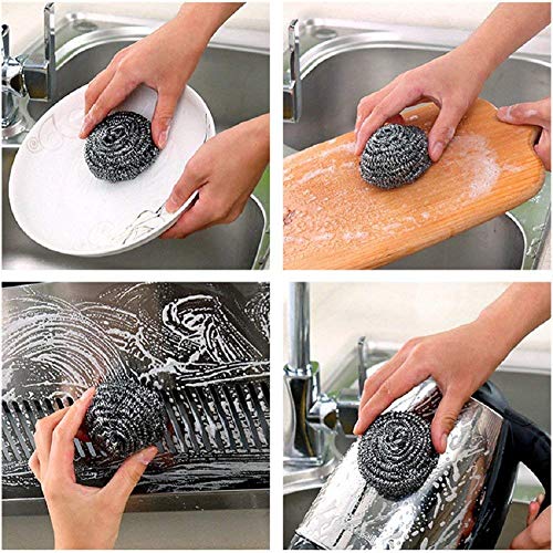Household Surfaces Scrub Sponge Scouring Pads (Stainless Steel Wool Scouring Pads)