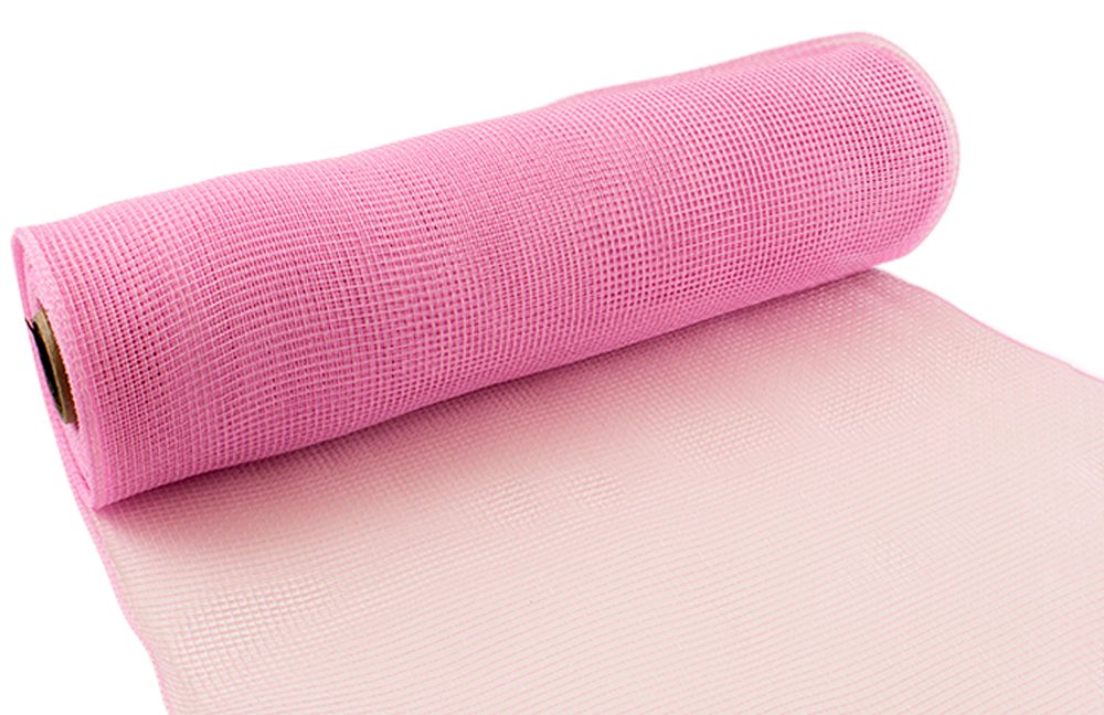 Eleganza Deco Mesh 25cm x 9.1m Light Pink No.21, Synthetic Material, 25 cm x 9.1 m