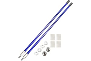 C CLINK 24''Snow Plow Blade Markers Guides Blue 304 Stainless Steel Vertical Stud Bracket for Most Blizzard Boss SNO-Way Western Meyer Polaris plow Mark The Edge of The Plow