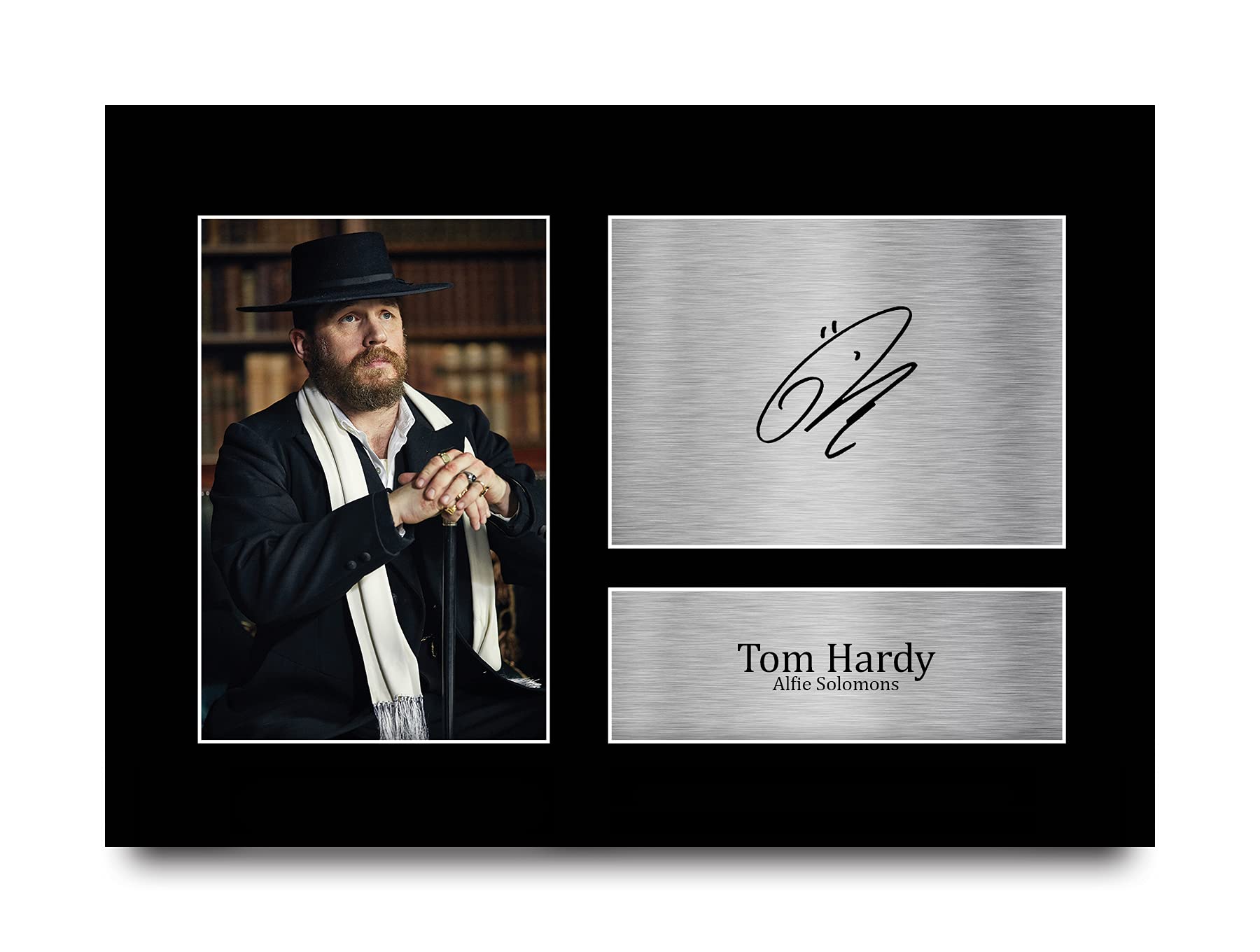 HWC Trading A4 Tom Hardy Peaky Blinders Alfie Solomons Gifts Printed Signed Autograph Picture for TV Show Fans