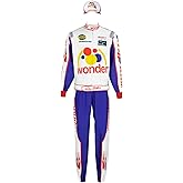 Todeeral Ricky Bobby Costume Talladega Nights Outfit Race Car Driver Jacket Pants With Hat for Adult Halloween