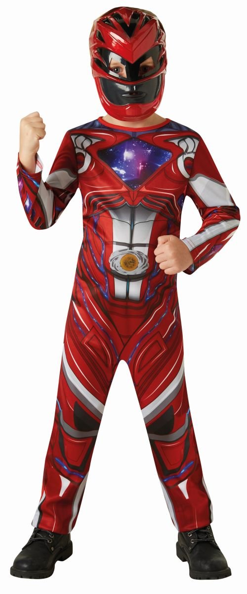 Official Rubie's Power Rangers Movie - Red Ranger Classic Childs Costume Small, 3-4 years
