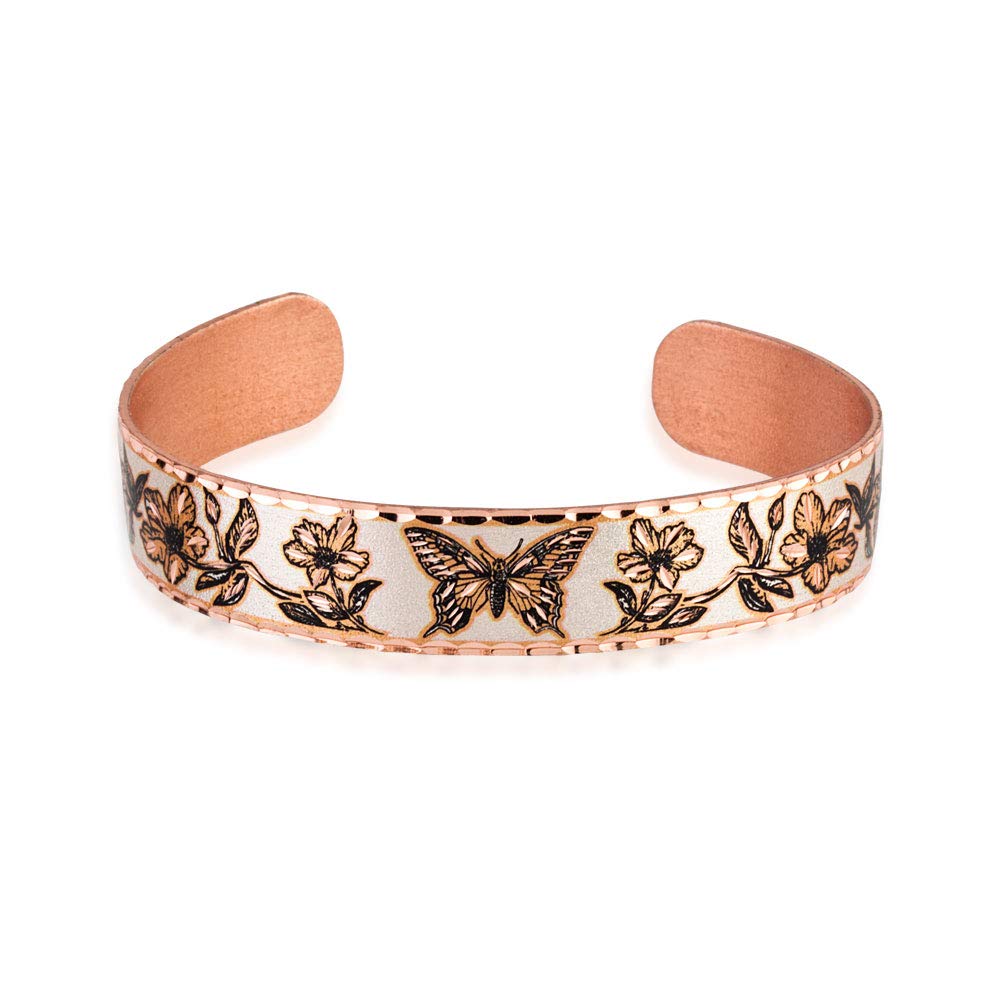 FRONT LINE JEWELRY Artisan Swallowtail Butterfly Bracelets in Earth Tones with a gift box Ideal butterfly-themed gifts