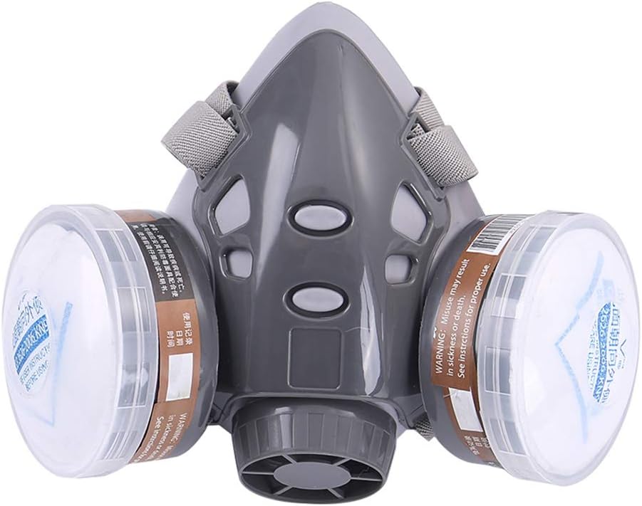 GUSENG 1Set 308 Full Face Respirator Dust Gas Ma=sk for Painting Spray Chemical Smoke Fire Protection