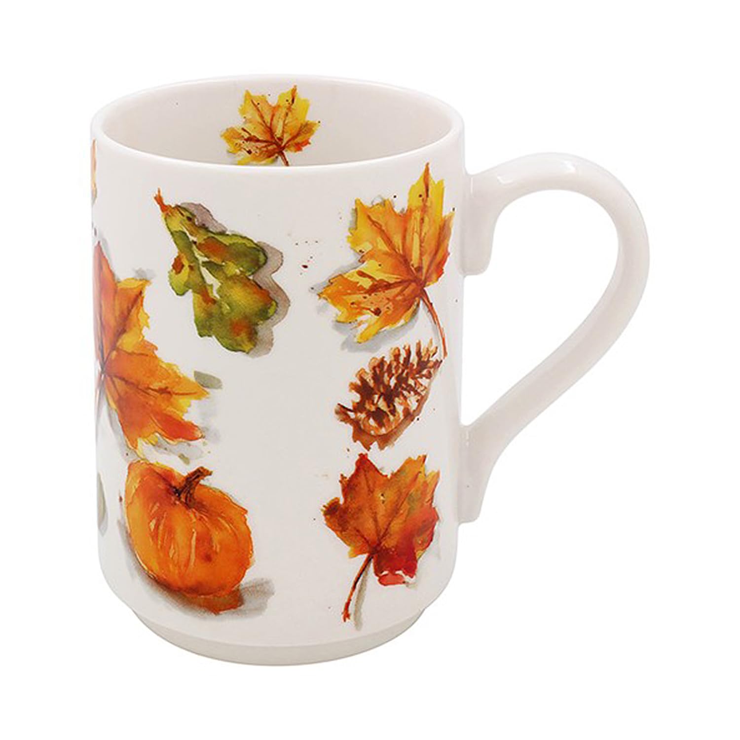 The Leonardo Collection - Autumn Leaves Design Fine China Mug