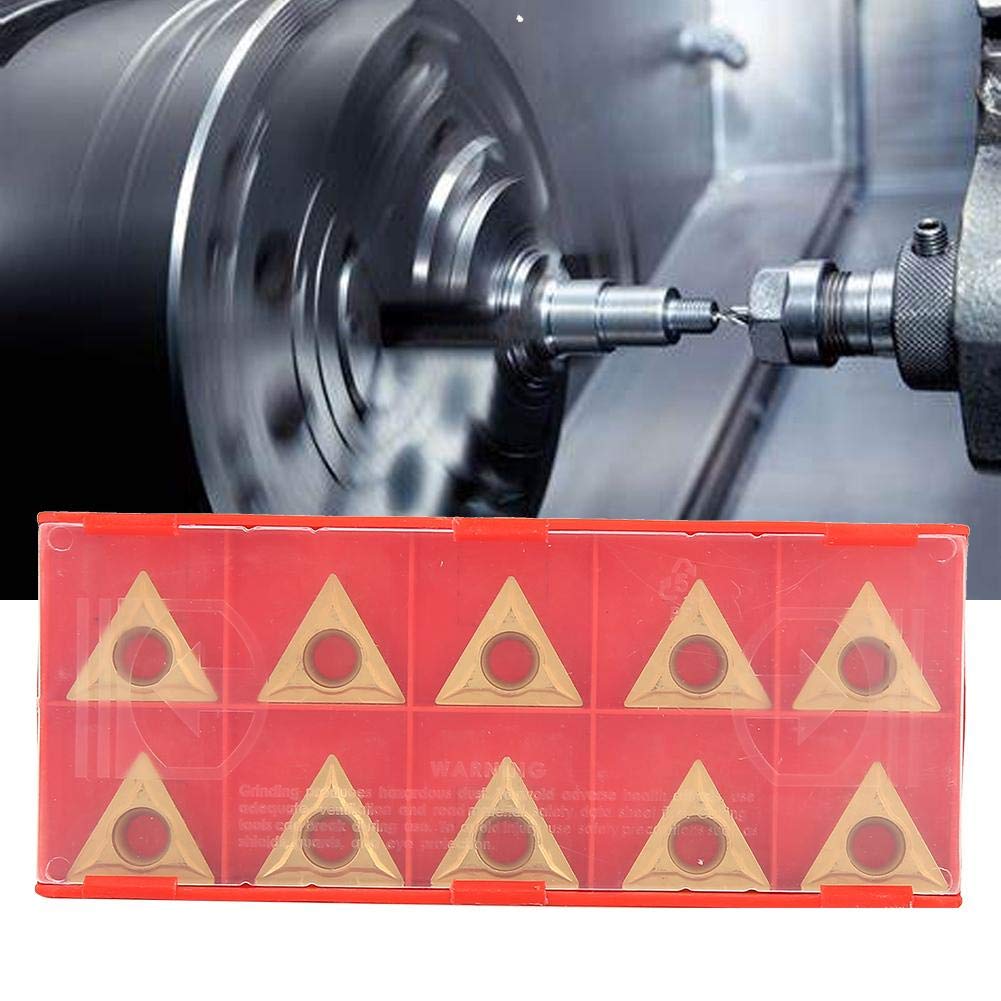 10Pcs Triangular Tungsten Steel Carbide Blade Insert CNC Turning Tool Fit for Semi-finishing and Rough Machining - Image 4