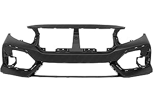 BUMPERS THAT DELIVER - Primered, Front Bumper Cover Fascia for 2017 2018 2019 Honda Civic Hatchback 17 18 19, HO1000307