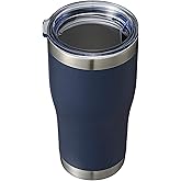 HASLE OUTFITTERS 20 oz Tumbler Bulk, Stainless Steel Tumblers with Lid, Vacuum Insulated Tumbler, Double Wall Powder Coated Cup, coffee mugs, Navy Blue, 1 Pack