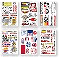 Motocross Dirt Bike Bikes Race Motorcycle motos rc Bicycle Trucks Parts Accessories Sponsor Logo ATV Skateboard Helmet Tool Box Racing Pack 6 Sheets Grafitti Vinyl Decals Stickers Kit D6722
